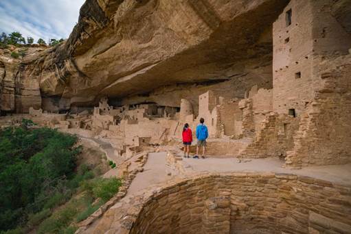 Randonnée dans le parc national de Mesa Verde, Durango, CO