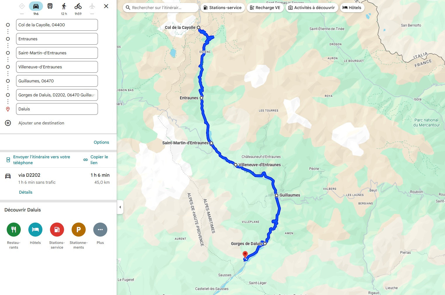 Carte Roadtrip Maroc