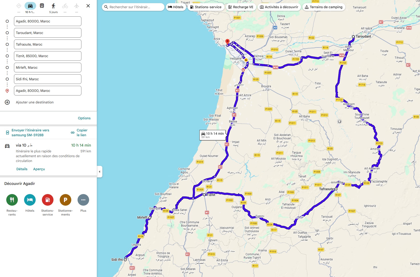 Trajet Marakech