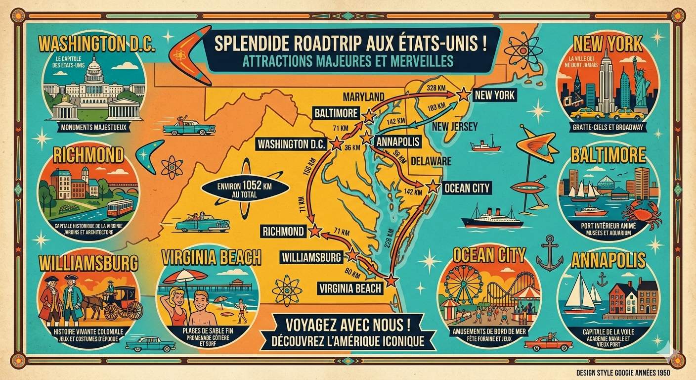 Carte Roadtrip Washington