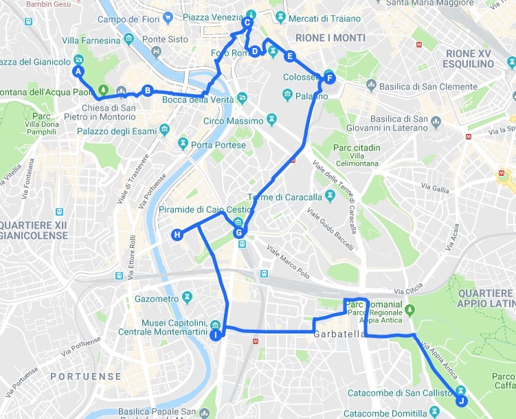 Jour 2 : Proposition d'itin�raires pour d�couvrir Rome.