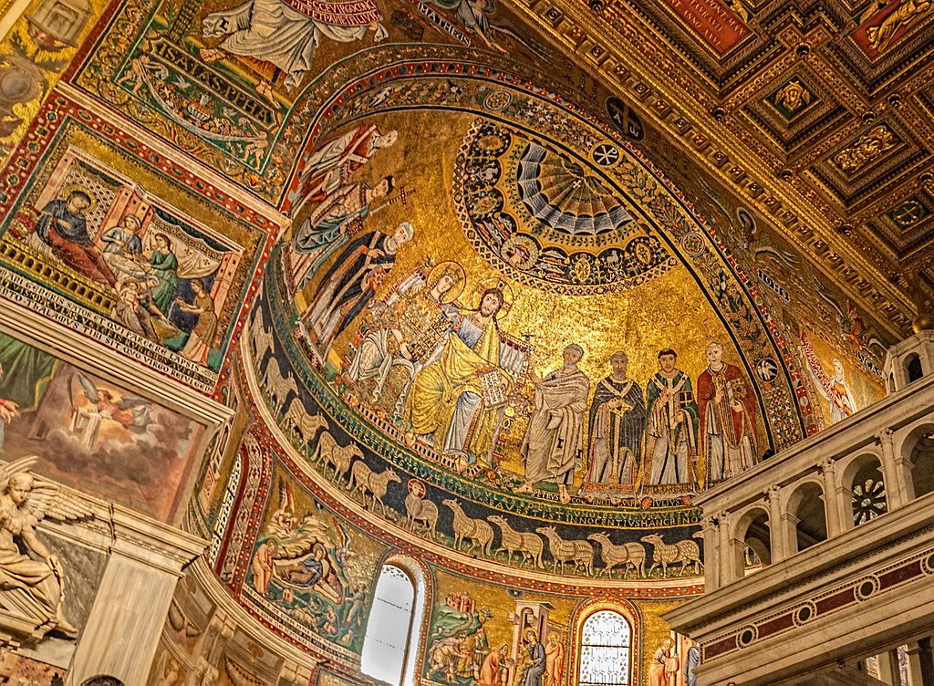 Mosaique de la basilique Sainte-Marie-du-Trastevere � Rome - Photo de Gary Ullah